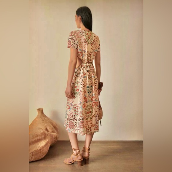 NWT BA&SH Giana midi dress size XS or 0 - Picture 3 of 9